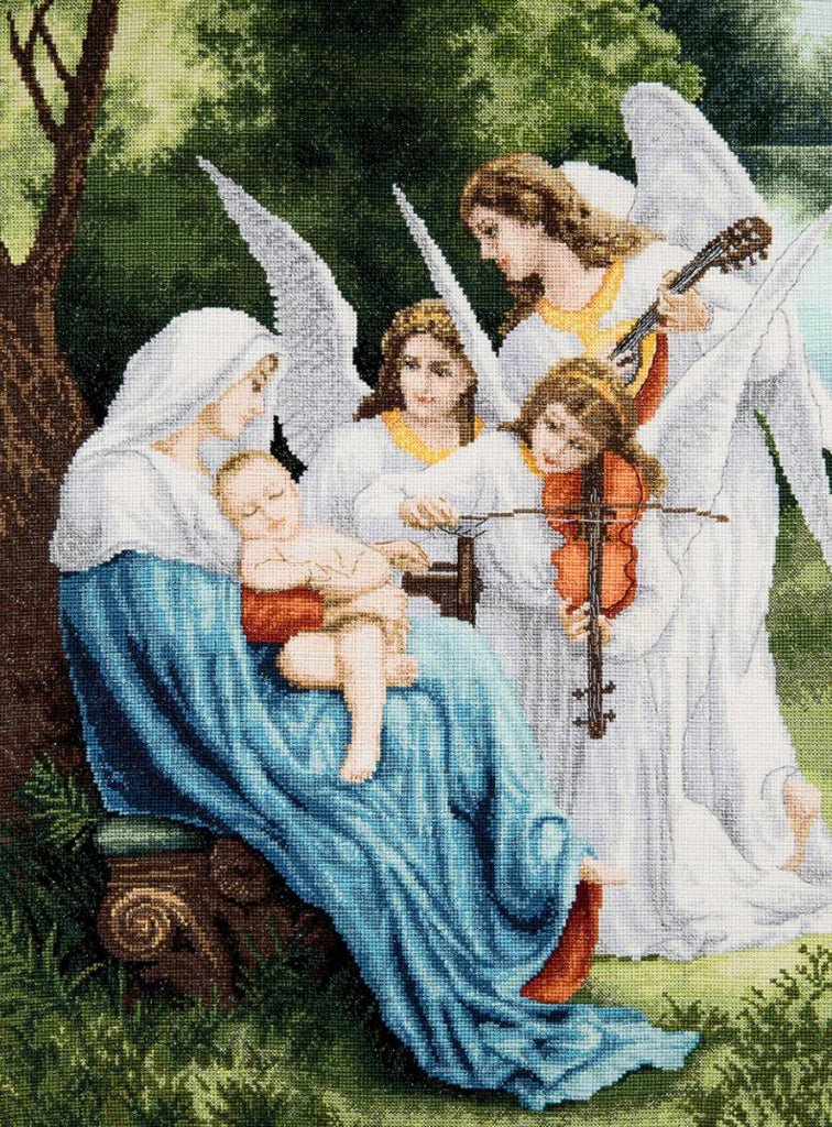 Kreuzstichset „Lullaby“ zum Selbermachen, unbedruckte Leinwand