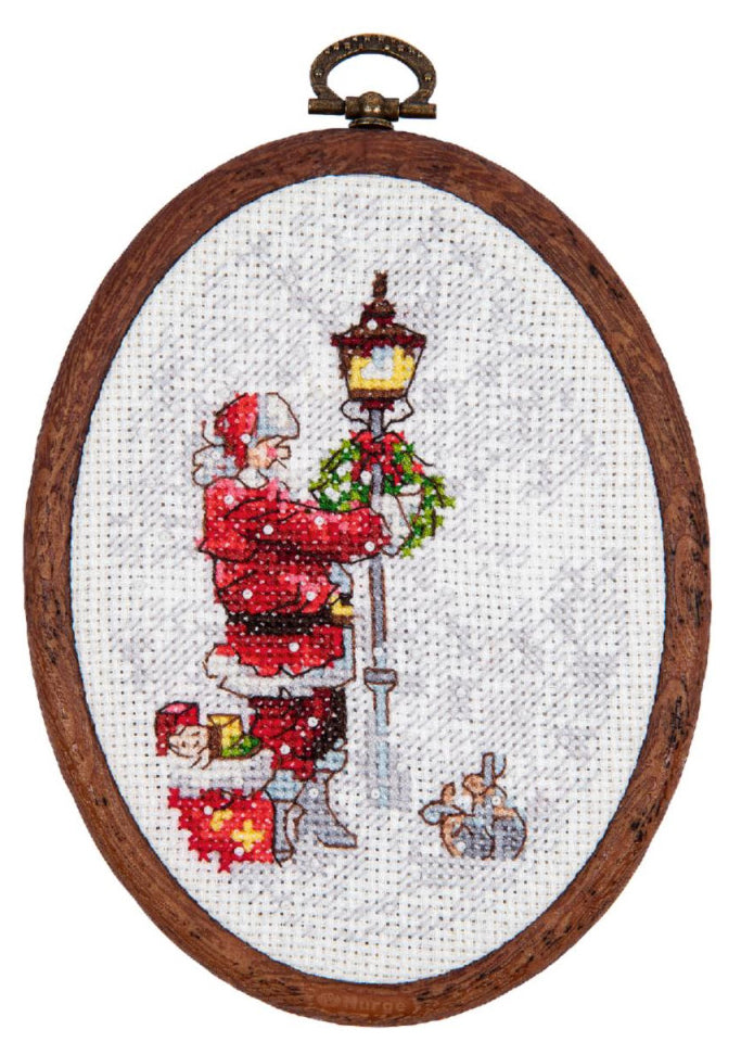 Counted Cross Stitch Kit Winter holidays DIY Charivna mit