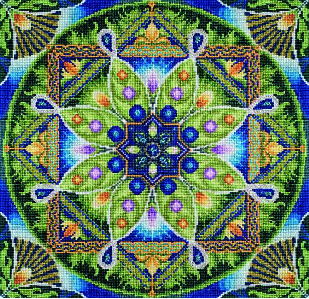 Gezähltes Kreuzstich-Set Mandala der Gesundheit DIY Charivna mit