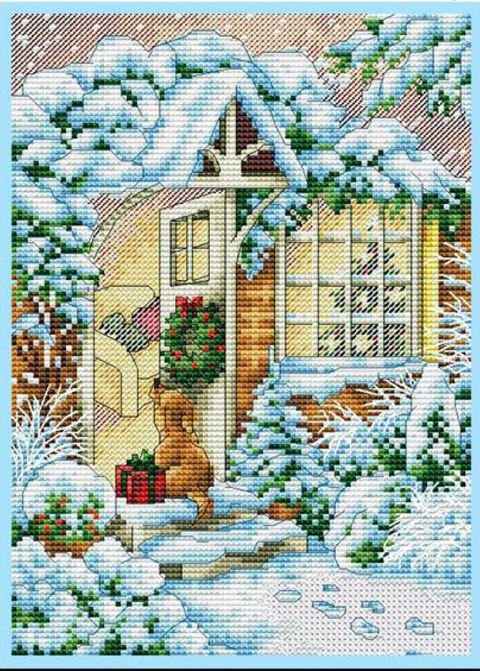 Counted Cross Stitch Kit Christmas DIY Kolorova