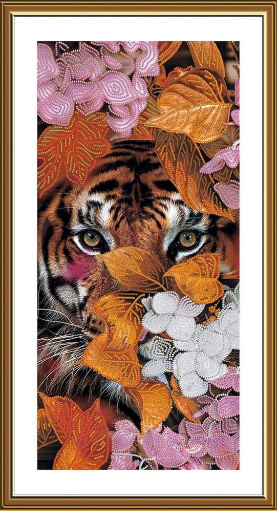 Bead Embroidery Kit Tiger DIY Nova Sloboda