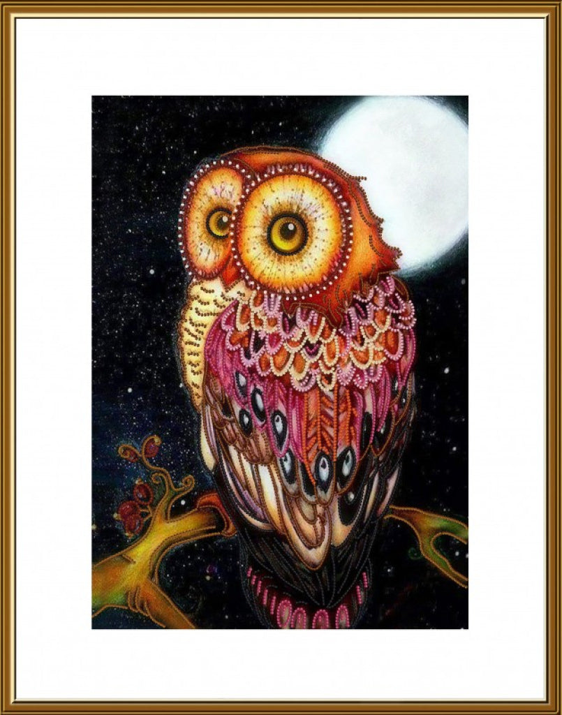 Kit de broderie de perles Hibou DIY