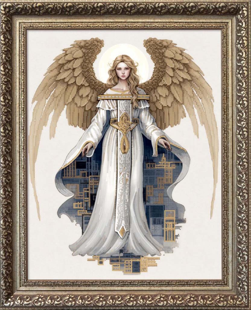 Bead Embroidery Kit Angel DIY Tela Artis