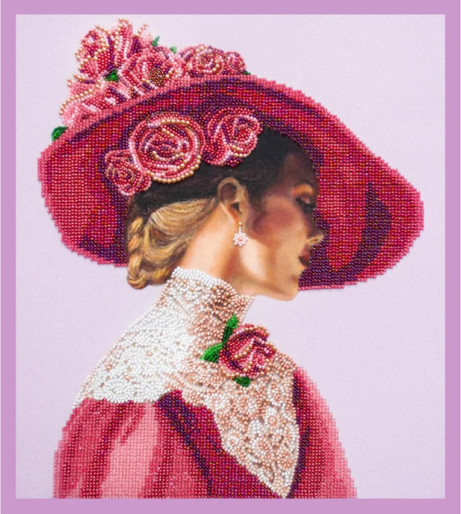 Bead Embroidery Kit Lady DIY
