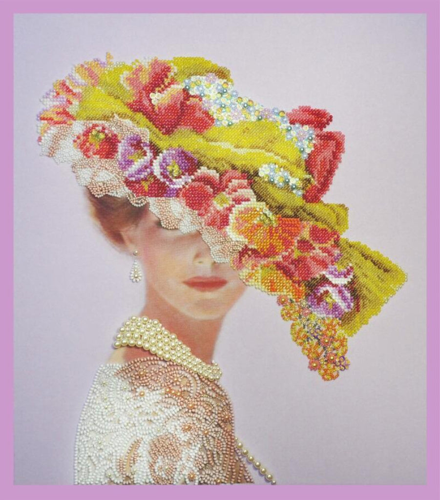Bead Embroidery Kit Victorian lady DIY