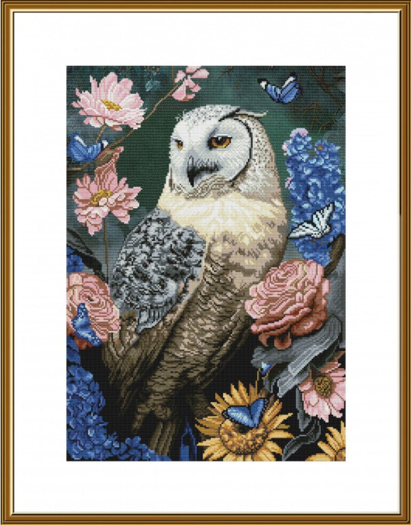 Counted Cross Stitch Kit Forest owl DIY Nova Sloboda