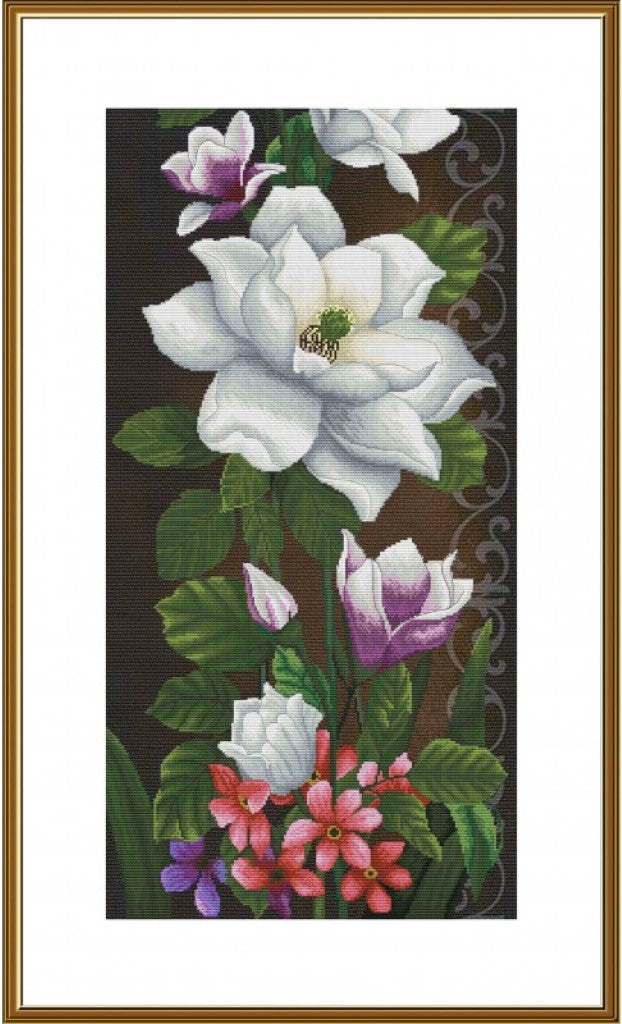 Counted Cross Stitch Kit Flowers DIY Nova Sloboda
