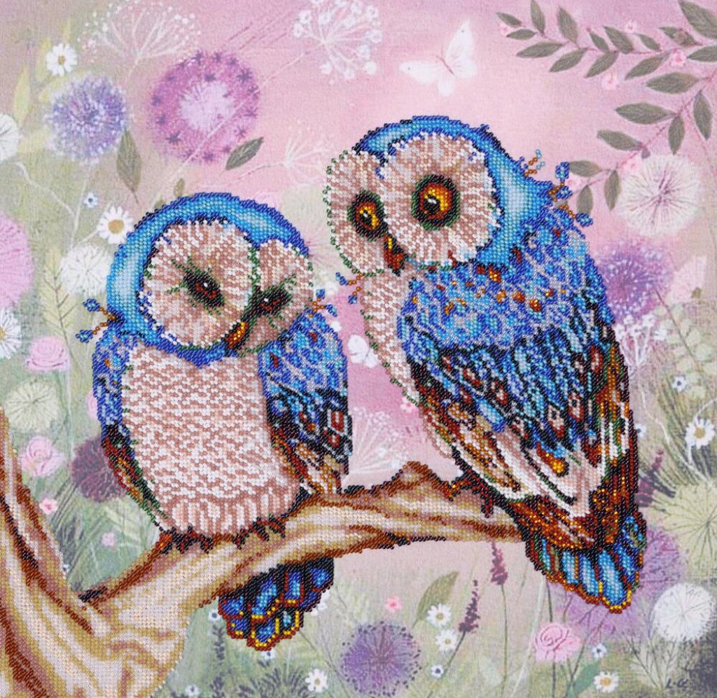 Kit de broderie de perles Hiboux DIY
