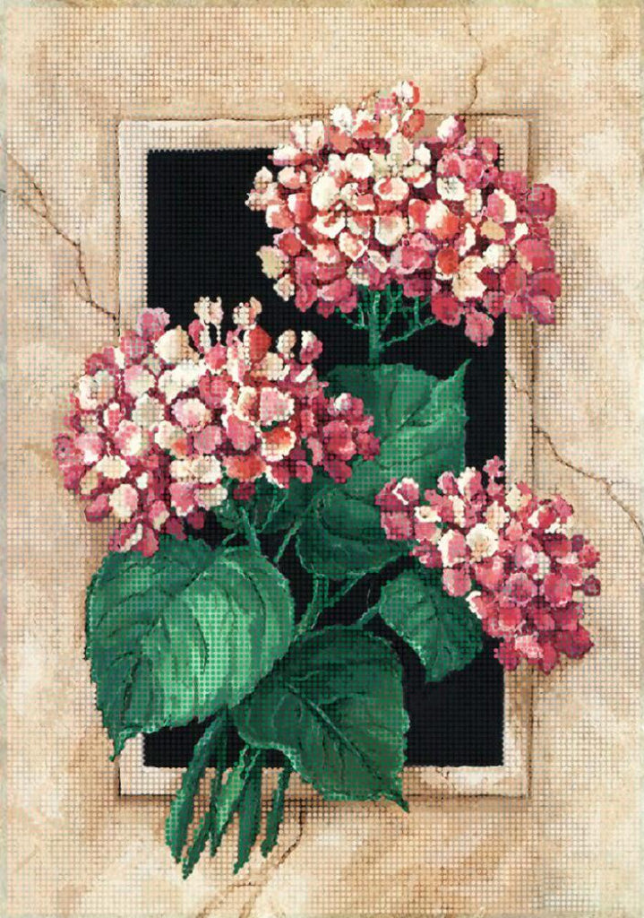 Full Bead Embroidery Kit Hydrangea DIY Tela Artis