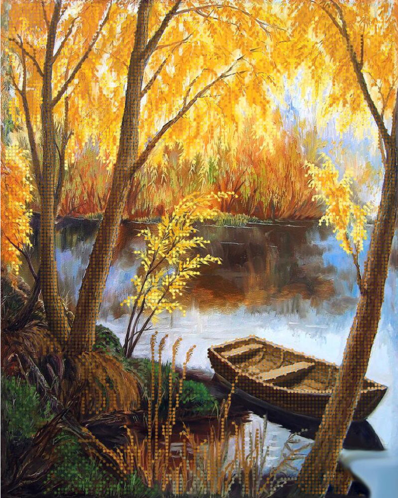 Perlenstickerei-Set Boot DIY