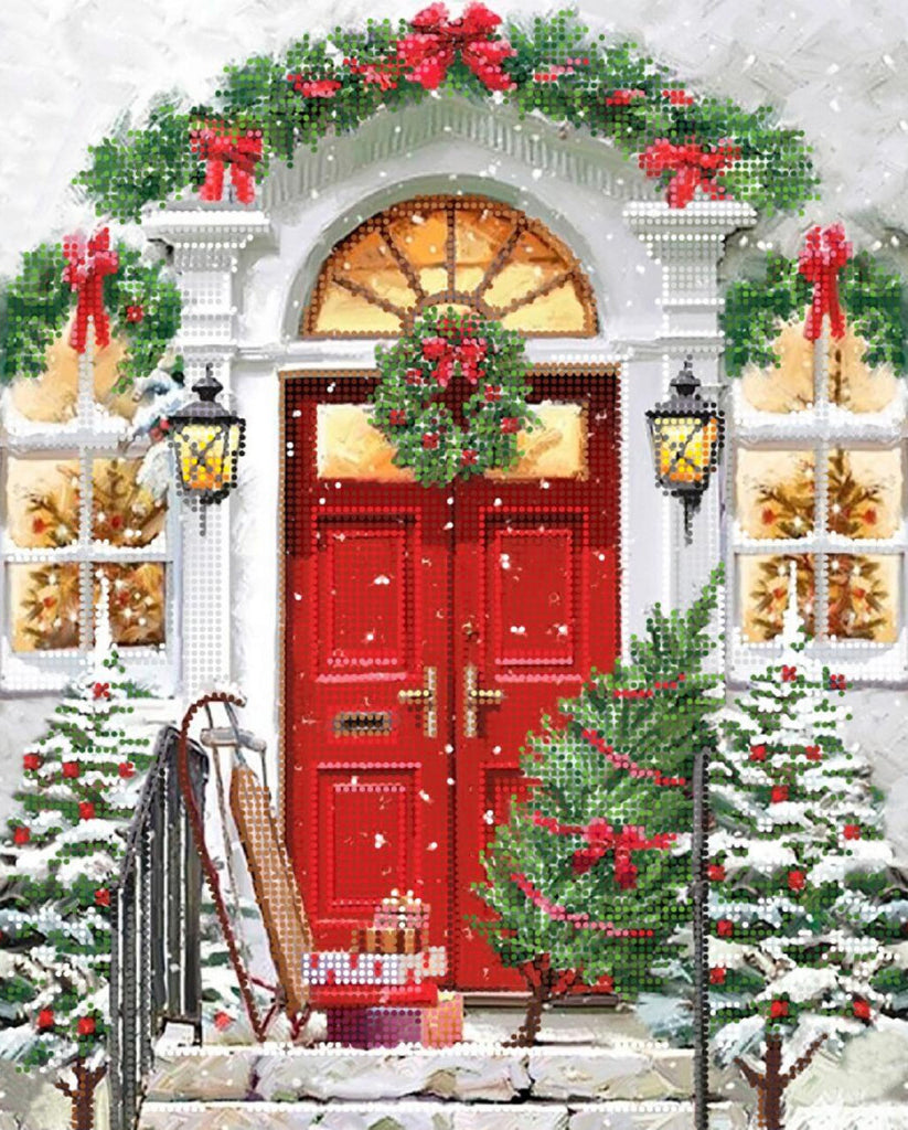 Bead Embroidery Kit New Year's Eve DIY Tela Artis