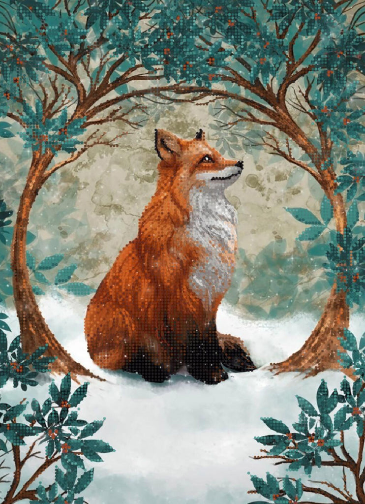 Perlen-Stickset Fuchs DIY