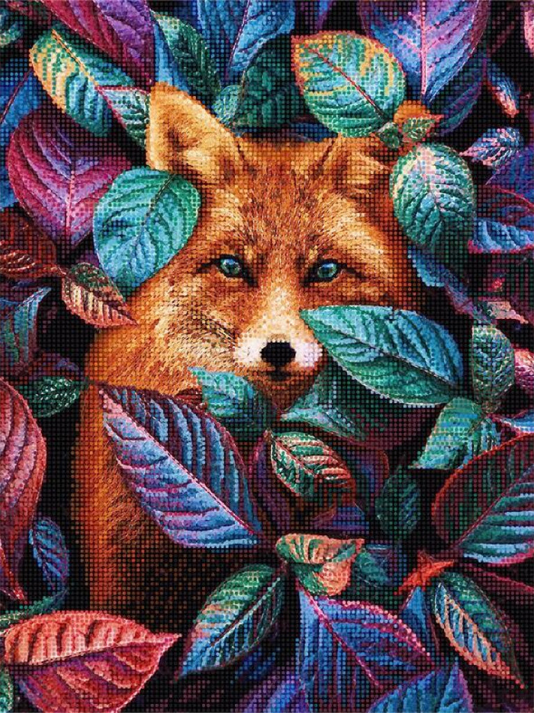 Perlen-Stickset Fuchs DIY