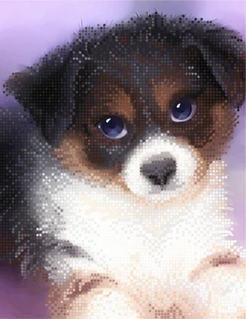 Bead Embroidery Kit Dog DIY Tela Artis