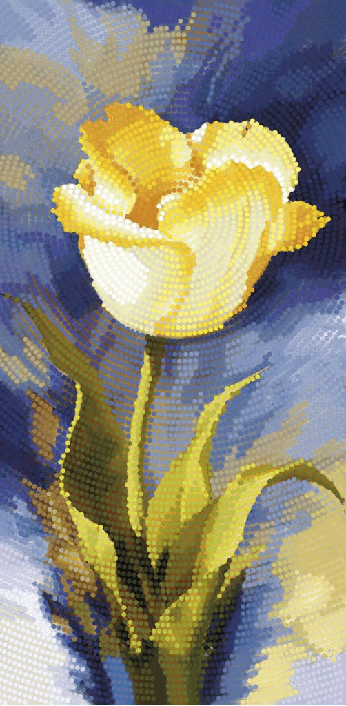 Bead Embroidery Kit Tulip Flowers DIY Tela Artis