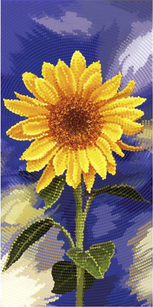 Bead Embroidery Kit Sunflower DIY Tela Artis