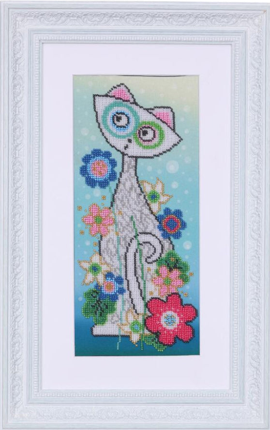 Kit de broderie de perles Chat DIY