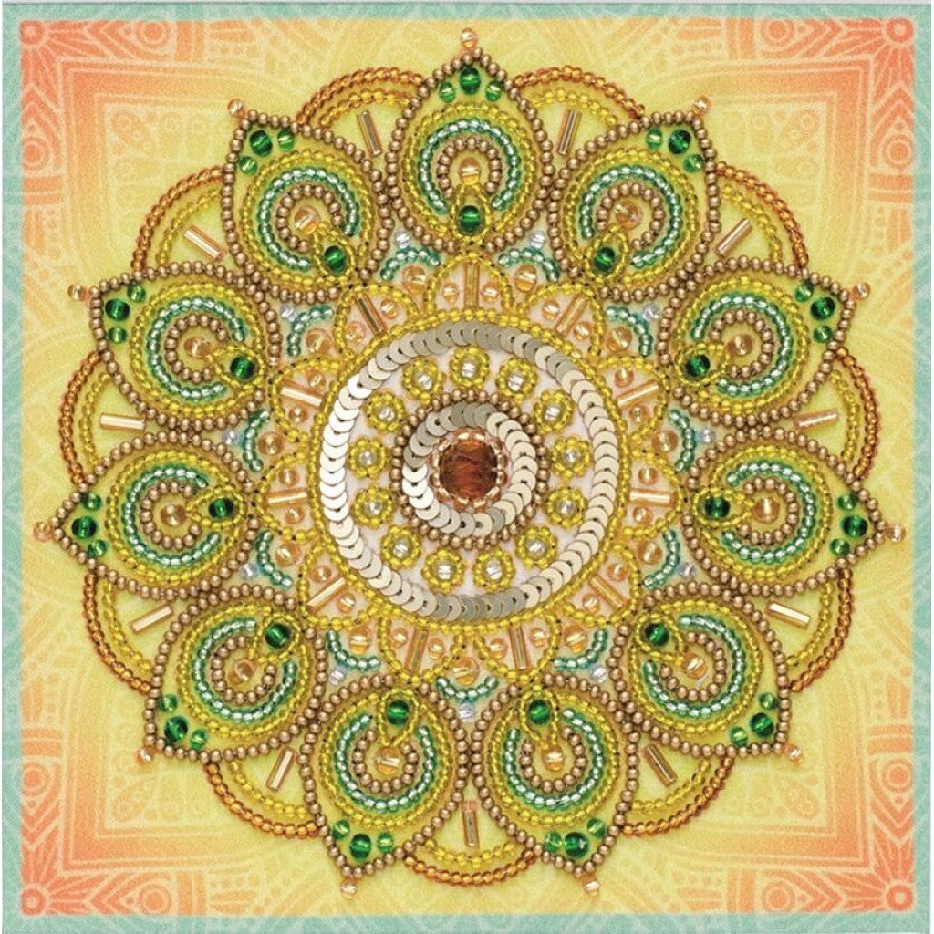 Perlen-Stickerei-Set Mandala Geldmagnet DIY