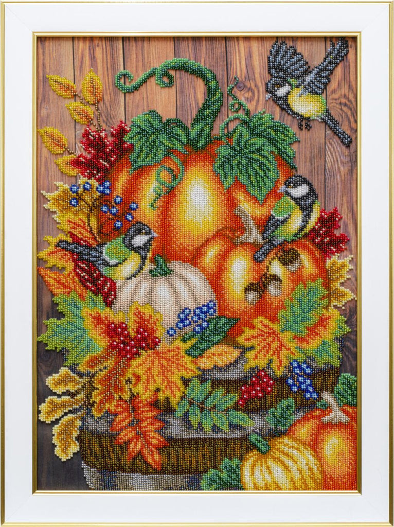 Kit de broderie de perles Automne doré DIY