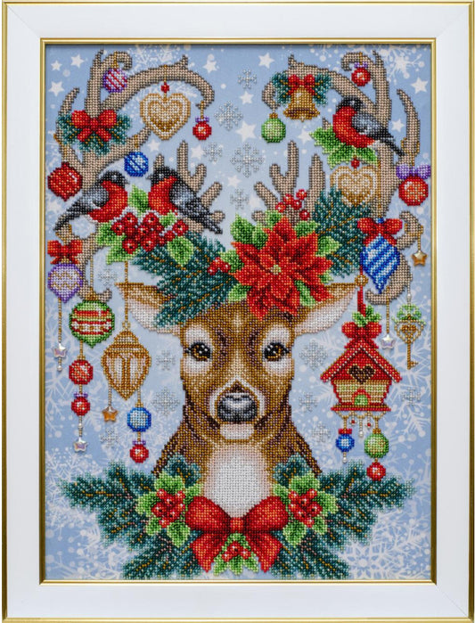Kit de broderie de perles Cerf de Noël DIY