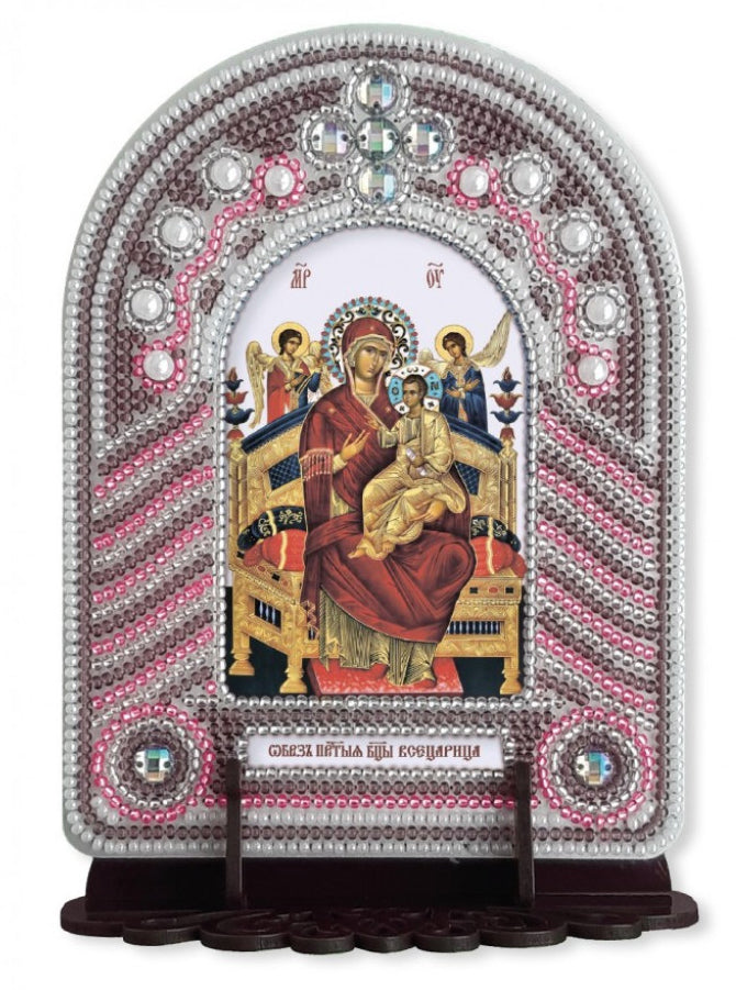 Bead Embroidery Kit Icon Virgin Mary Mother of God DIY Nova Sloboda