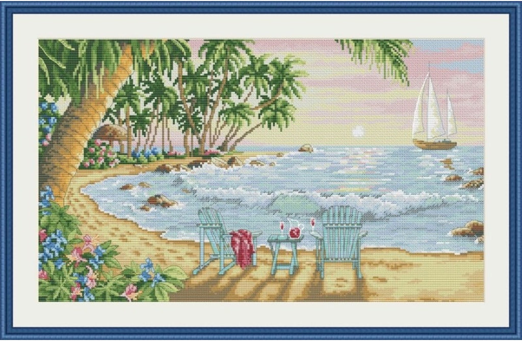 Counted Cross Stitch Kit Summer DIY Olanta