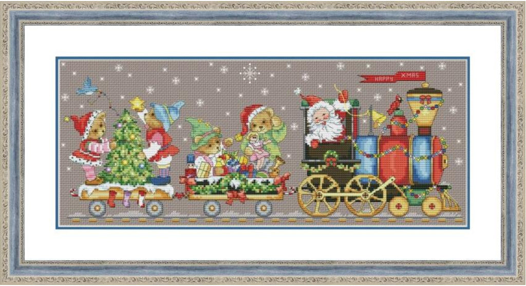 Counted Cross Stitch Kit Santa Christmas DIY Olanta