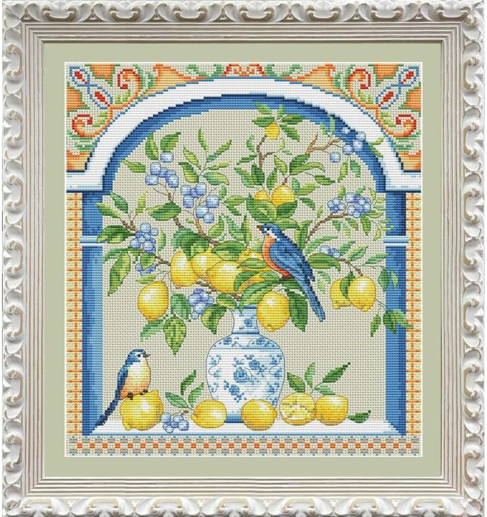 Kreuzstichset Sonnenblumen DIY Olanta