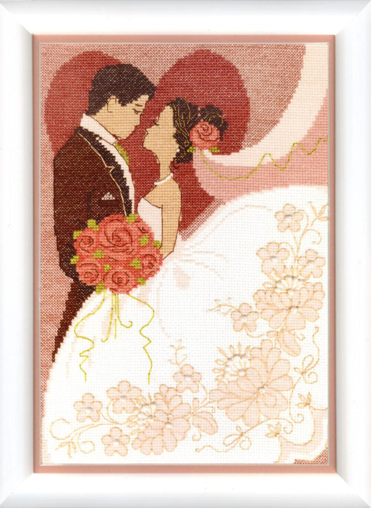 Counted Cross Stitch Kit Wedding DIY Crystal Art