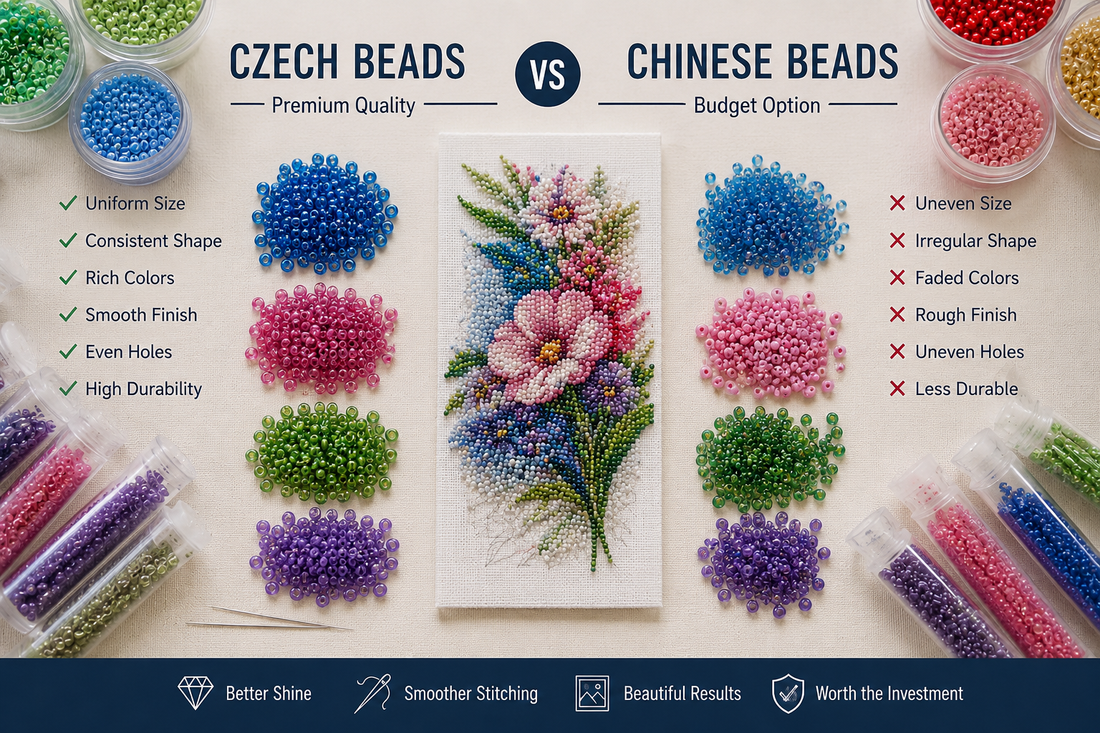 Why Czech Beads Are Better Than Chinese Beads for Embroidery