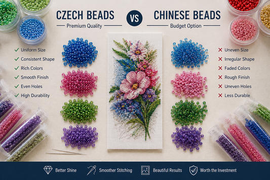 Why Czech Beads Are Better Than Chinese Beads for Embroidery