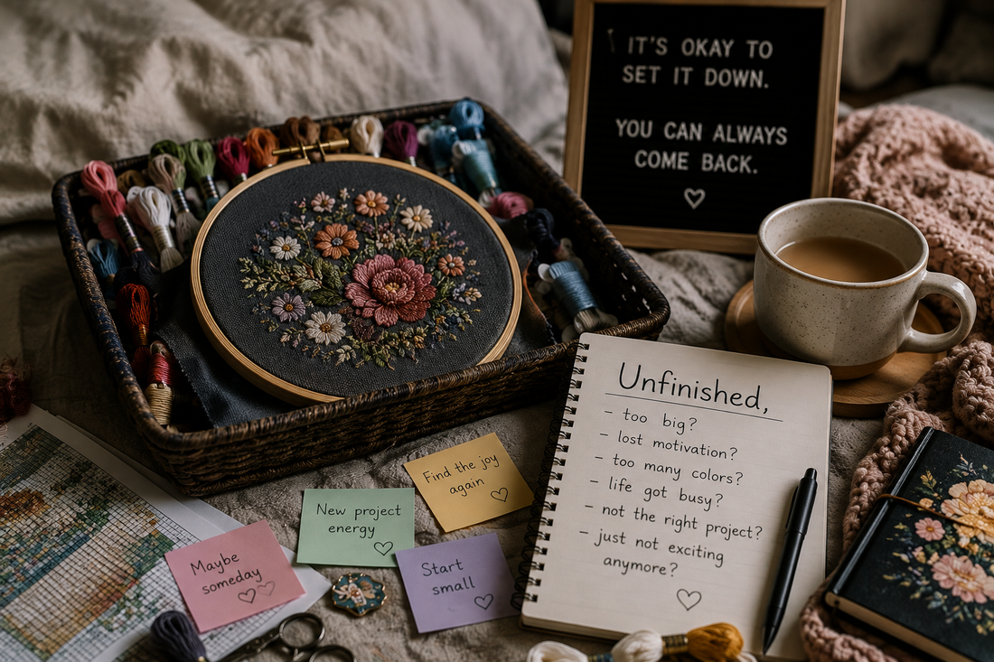 Why Some Embroidery Projects Stay Unfinished — and How to Fall in Love With Them Again