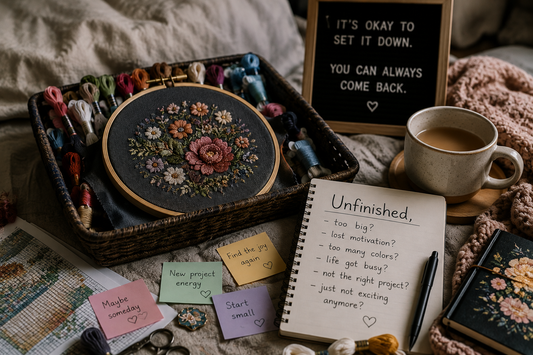 Why Some Embroidery Projects Stay Unfinished — and How to Fall in Love With Them Again