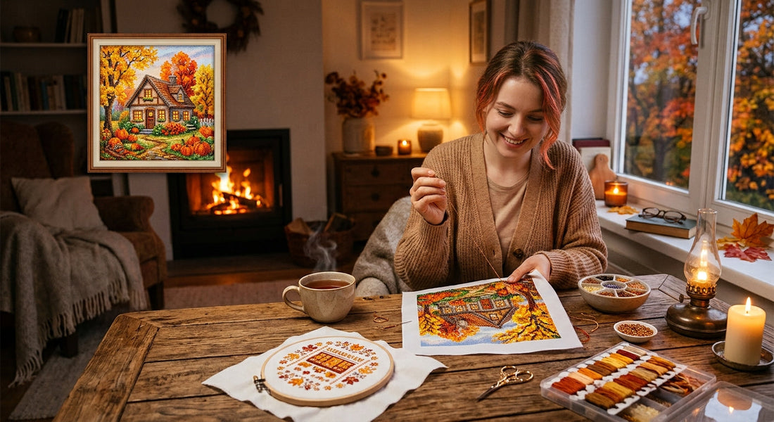 Cozy Autumn Crafting: Best Bead Embroidery & Cross-Stitch Kits for Chilly Evenings