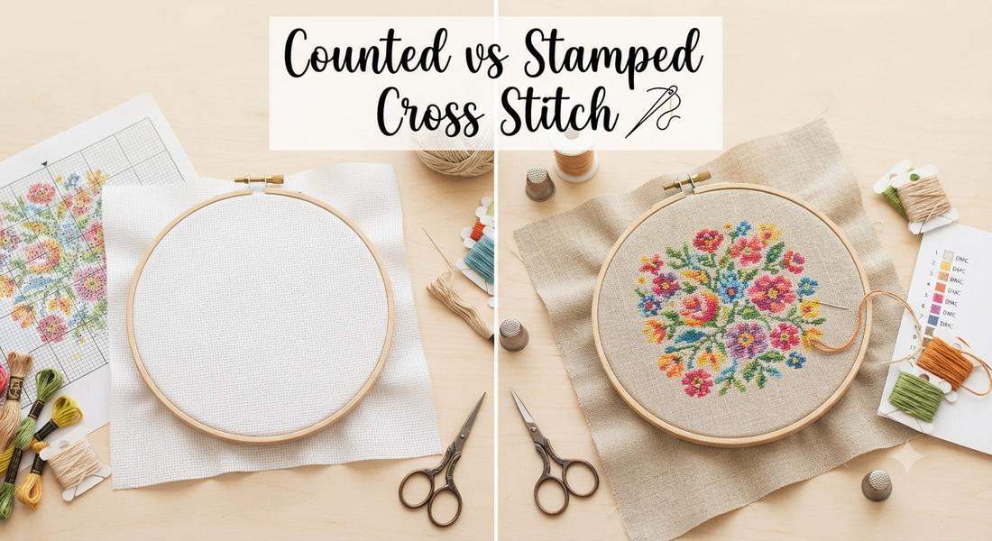 Counted Cross Stitch vs Stamped Cross Stitch: What's the Difference?