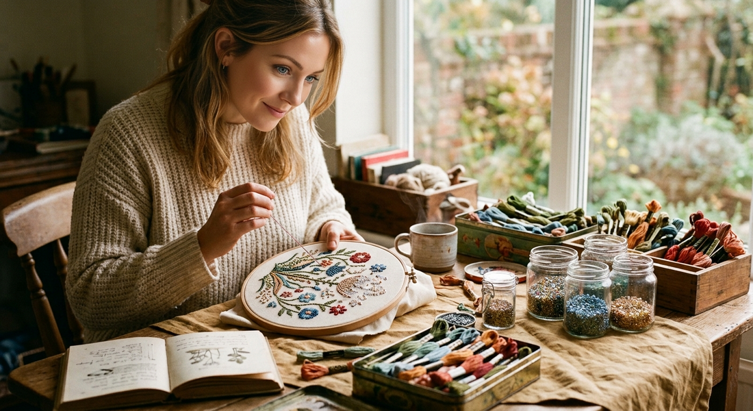 The Magic of Embroidery: How a Hobby Relieves Stress + Crafting Ideas