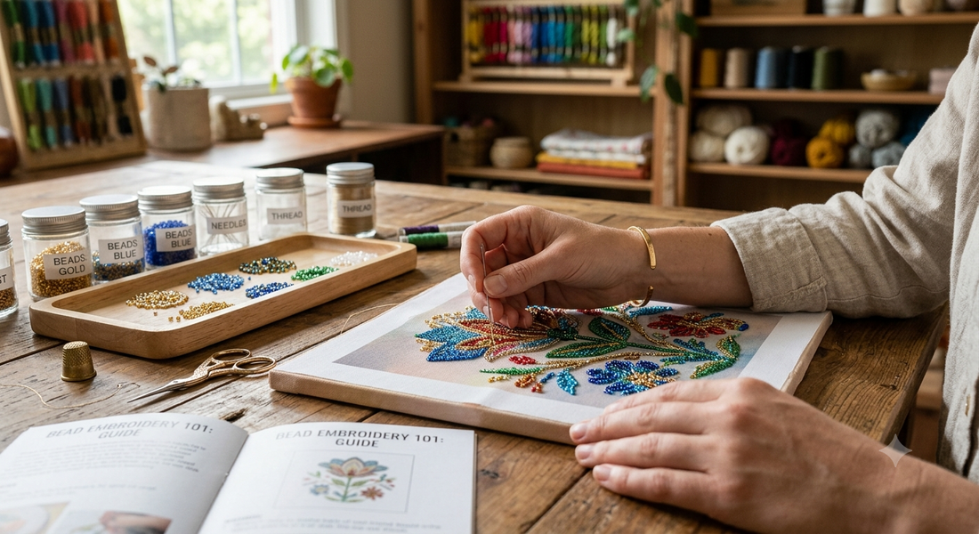 Bead Embroidery 101: The Relaxing Craft You’ll Master on Your Very First Try