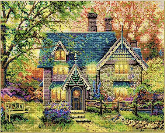 Counted Cross Stitch Kit Cozy house DIY
