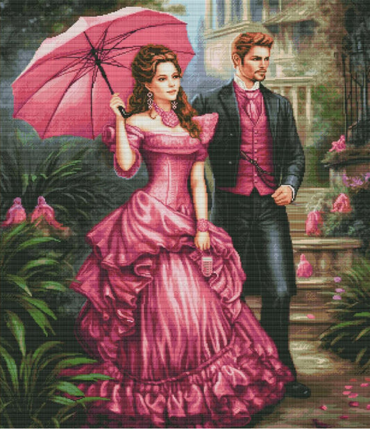 Counted Cross Stitch Kit Walk in the park DIY