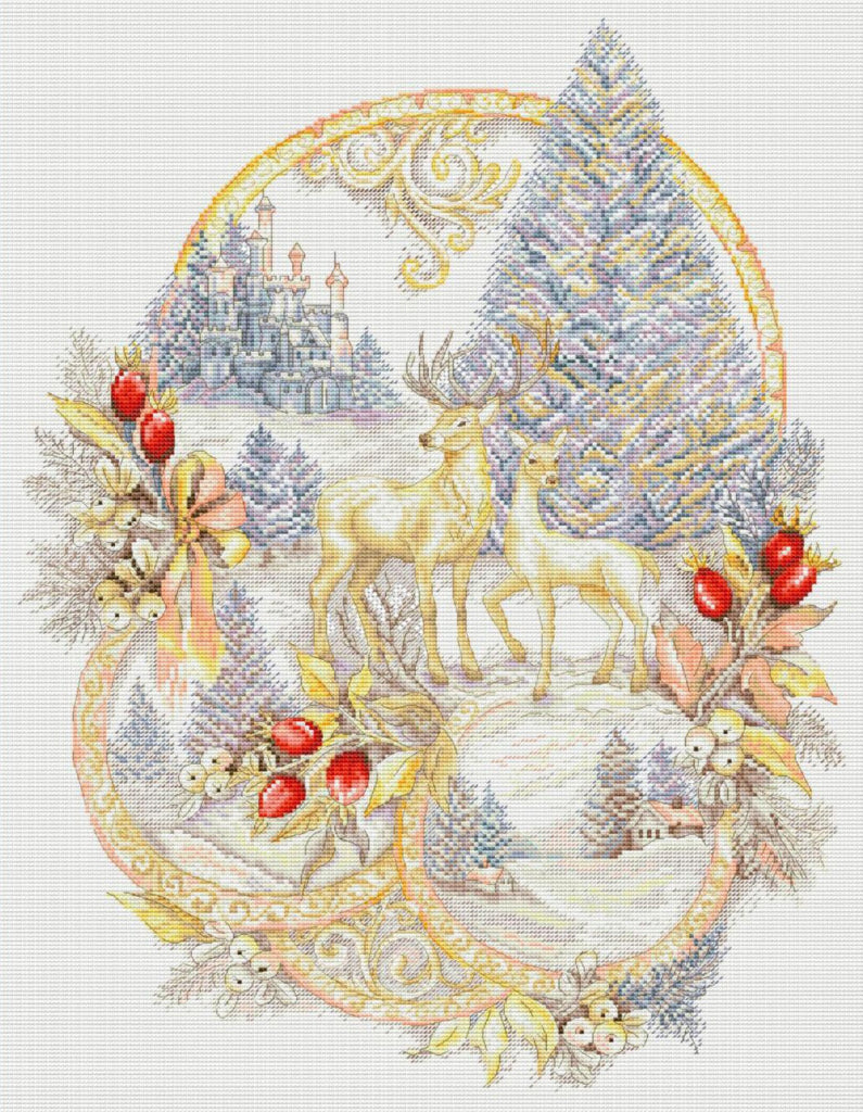 Counted Cross Stitch Kit Christmas mood DIY