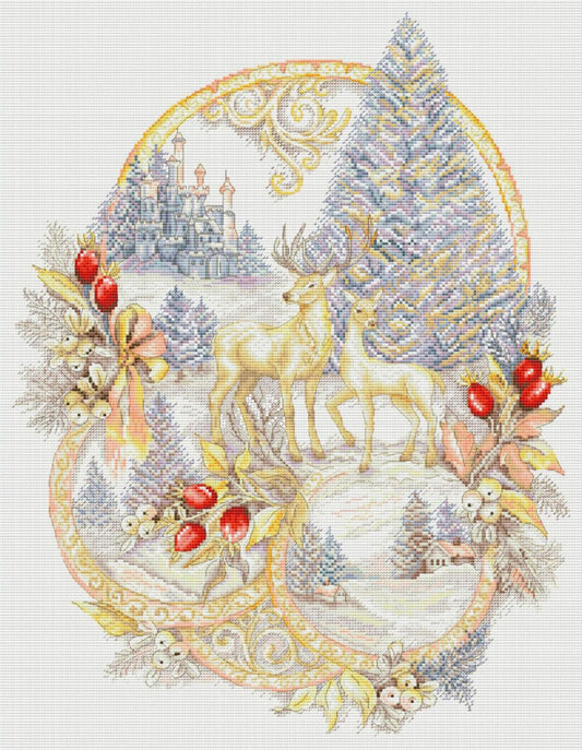 Counted Cross Stitch Kit Christmas mood DIY