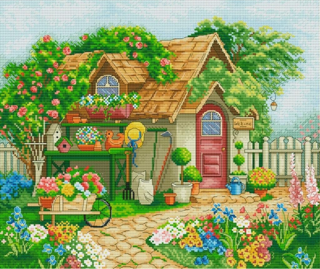 Counted Cross Stitch Kit Dream house DIY