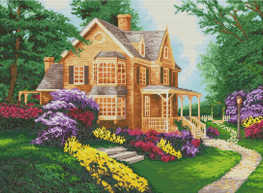 Counted Cross Stitch Kit Dream house DIY