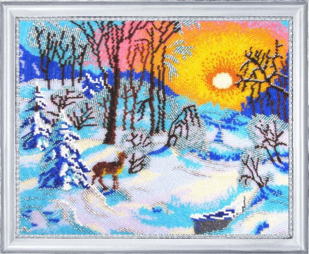 Perlenstickset Wintermorgen DIY