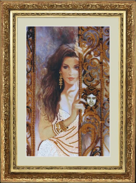 Bead Embroidery Kit Lady DIY