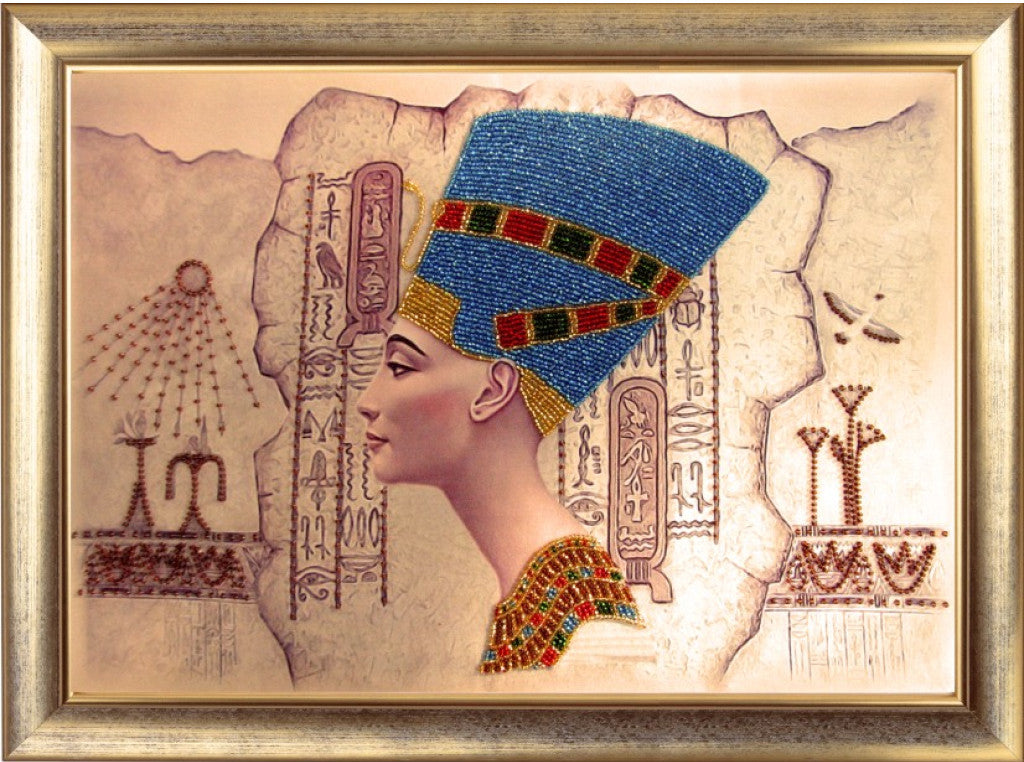 Bead embroidery kit Nefertiti DIY