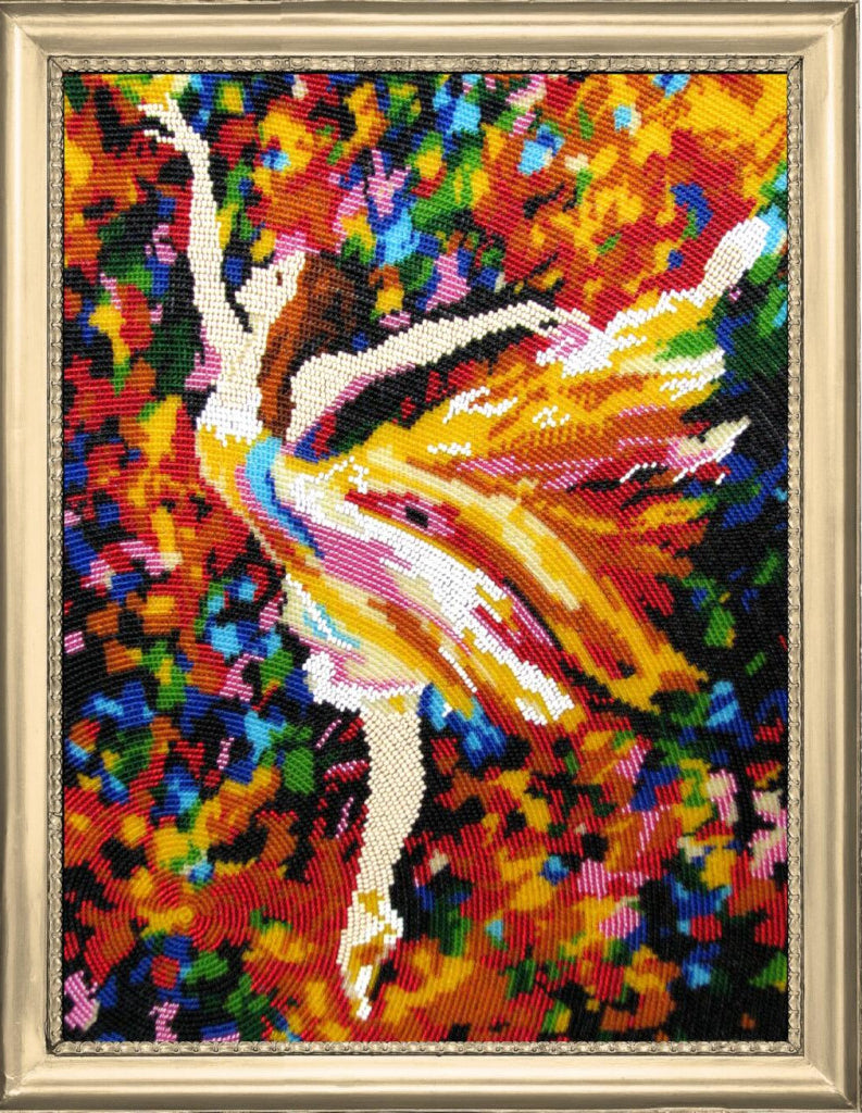 Full Bead embroidery kit Ballerina DIY