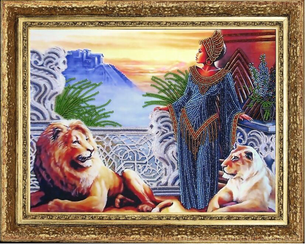 Bead embroidery kit Lady Amadi DIY