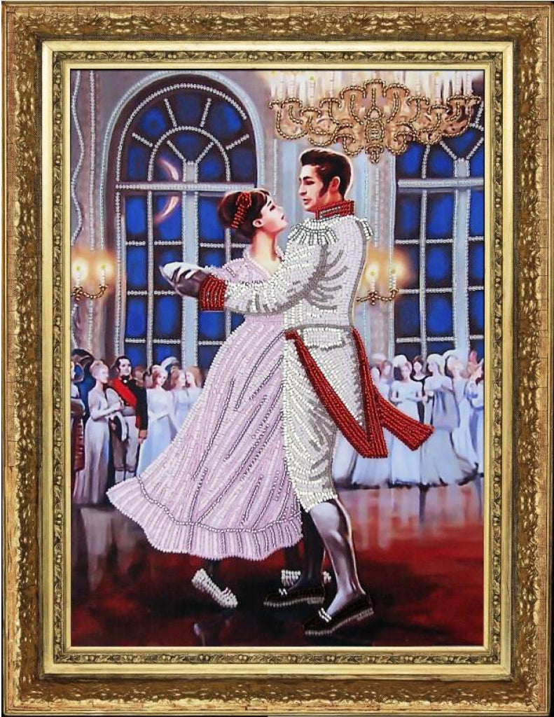 Bead embroidery kit Viennese Ball DIY