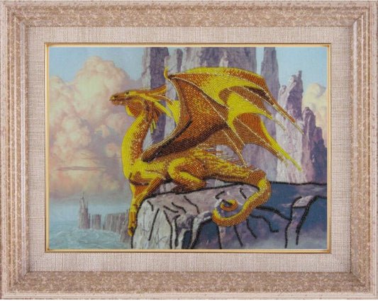 Bead embroidery kit Dragon DIY